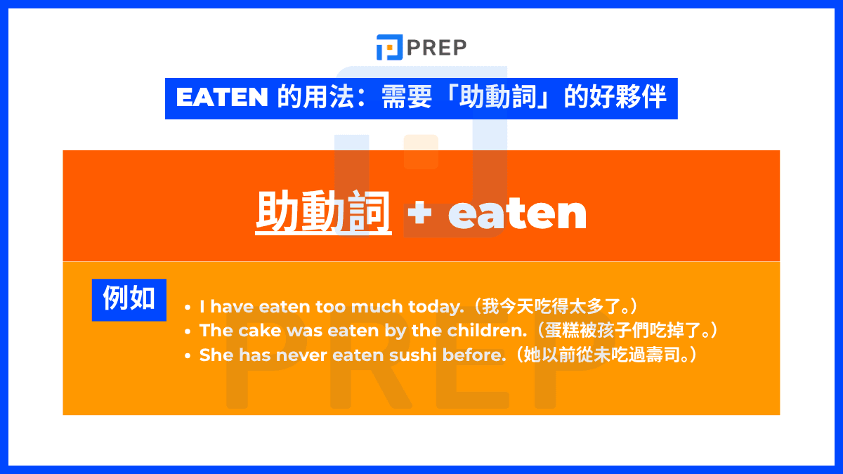 Eaten 的用法