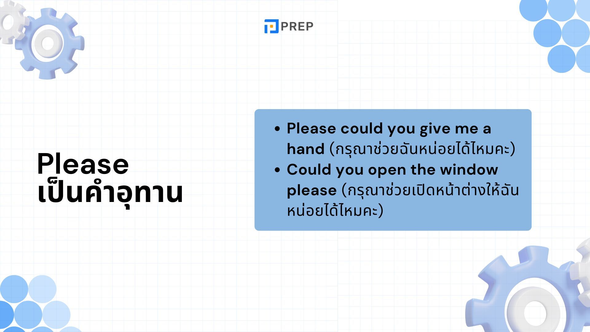 การใช้ Please ภาษาอังกฤษ - ความหมายและตัวอย่าง
