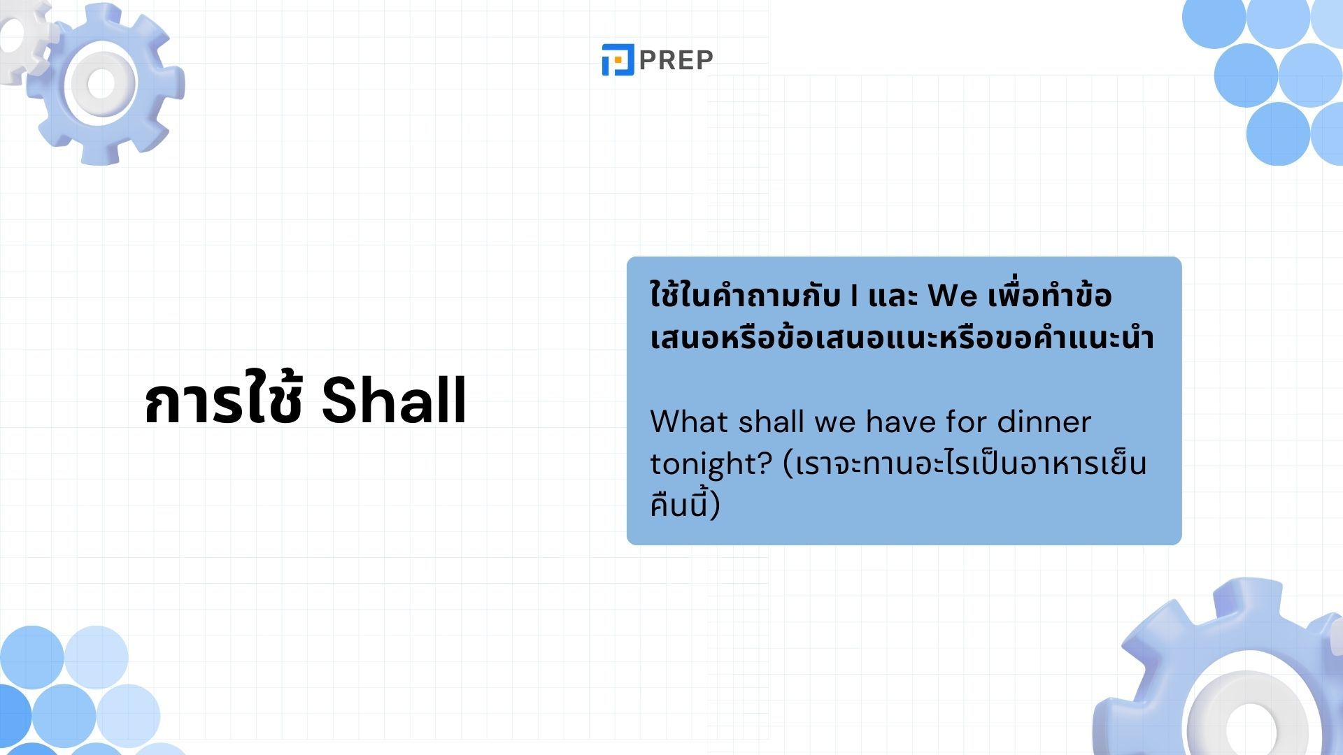 Shall ภาษาอังกฤษแปลว่าอะไร การใช้งานและโครงสร้างที่ถูกต้องของ Shall!