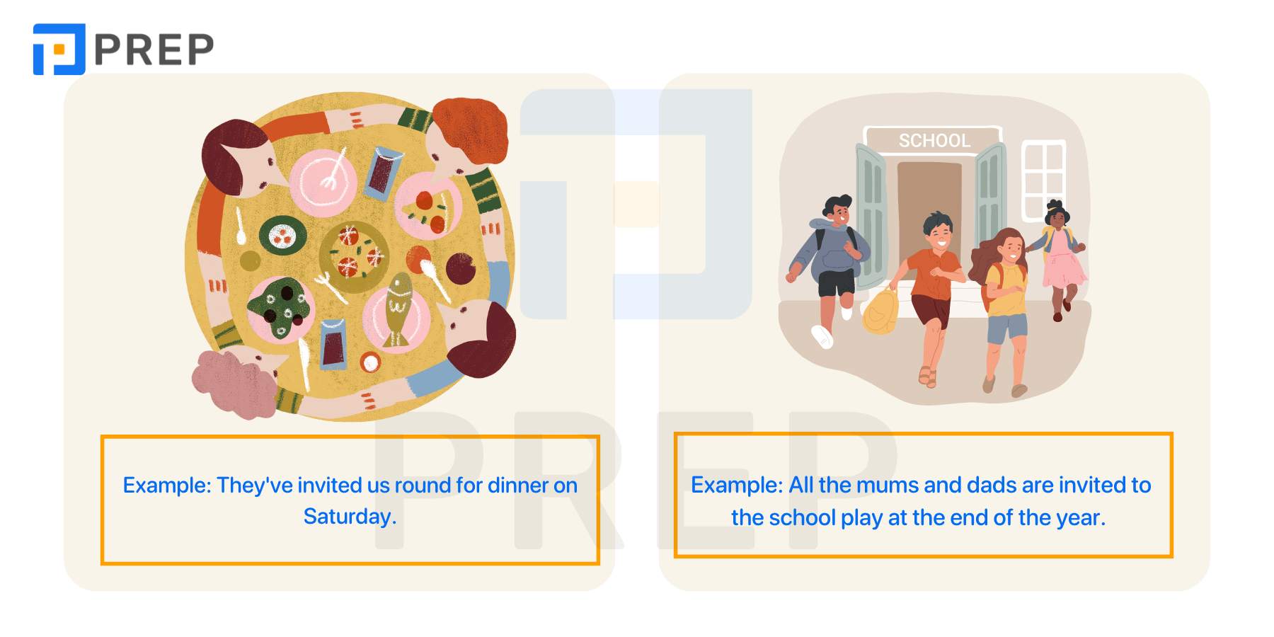 Most common usages of Invite in English