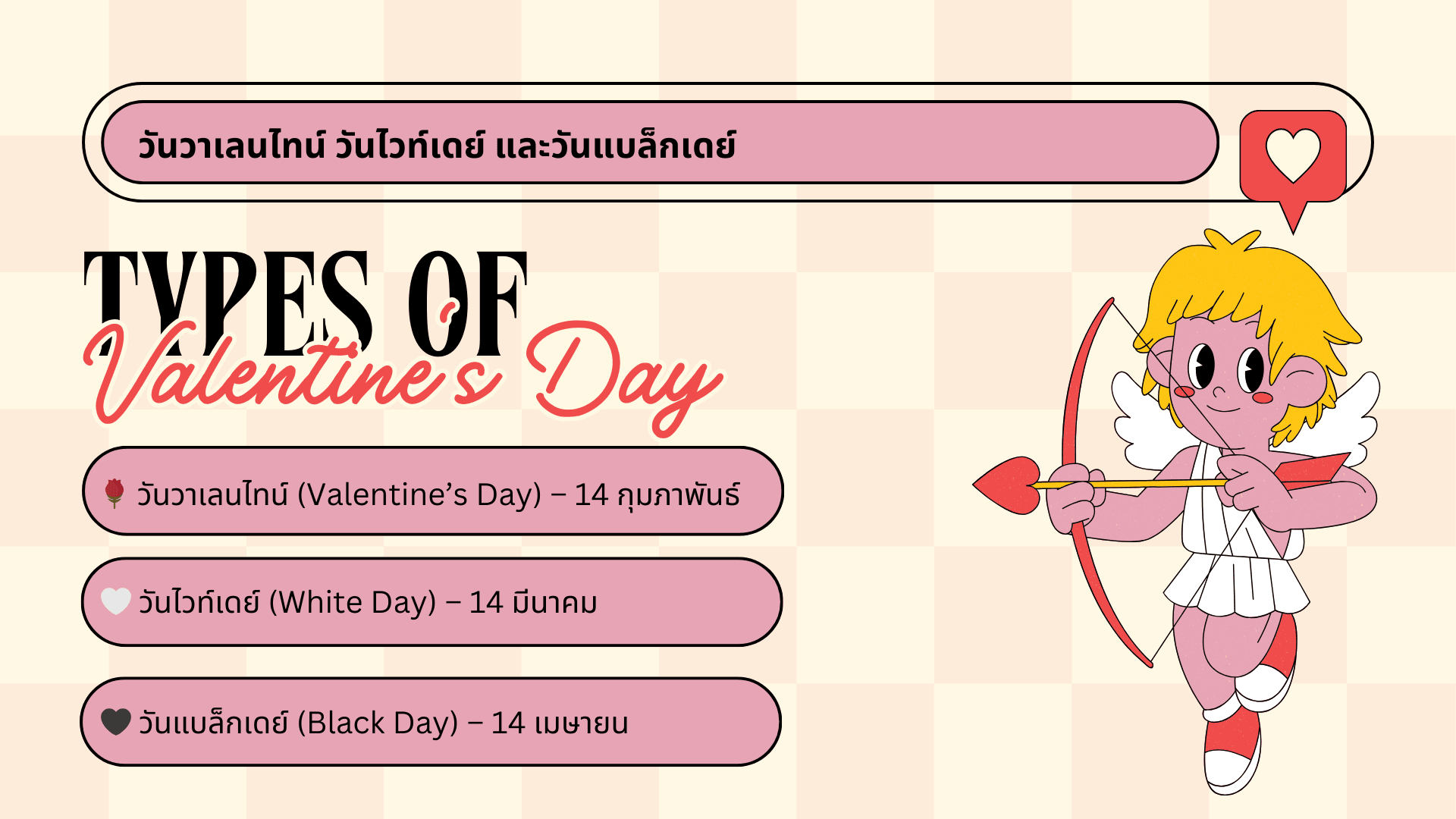 60+ คำศัพท์วันวาเลนไทน์ ภาษาอังกฤษสุดโรแมนติก