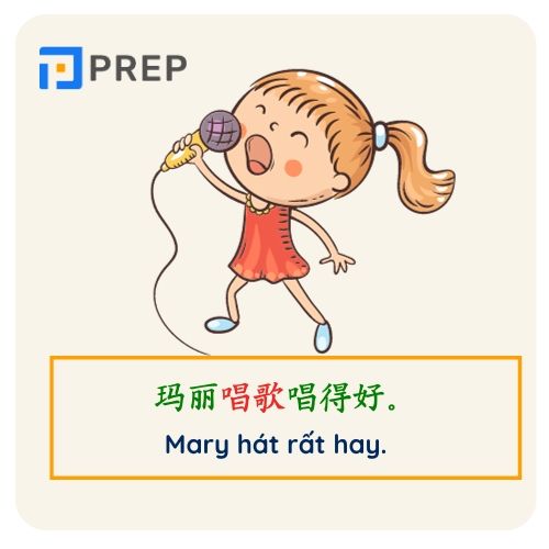 Ví dụ mẫu câu có động từ li hợp