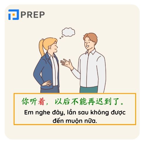 Mẫu câu về cách dùng từ 着