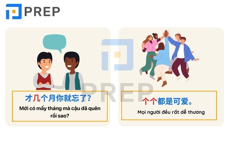 Ví dụ mẫu câu có chứa lượng từ trong tiếng Trung