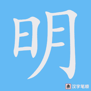 Cách viết chữ Minh trong tiếng Hán
