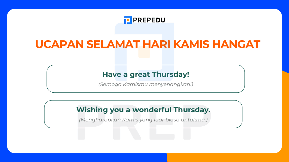 Selamat Hari Kamis Bahasa Inggris yang Hangat dan Santai