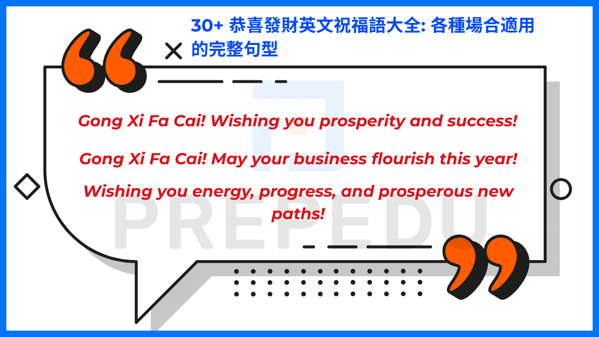 30+ 恭喜發財英文祝福語大全: 各種場合適用的完整句型