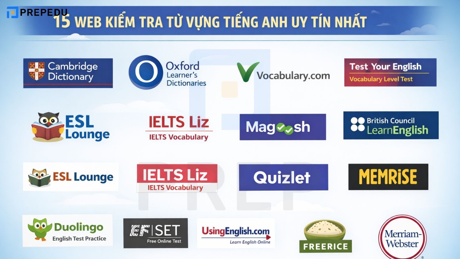 Web kiểm tra từ vựng tiếng Anh uy tín nhất