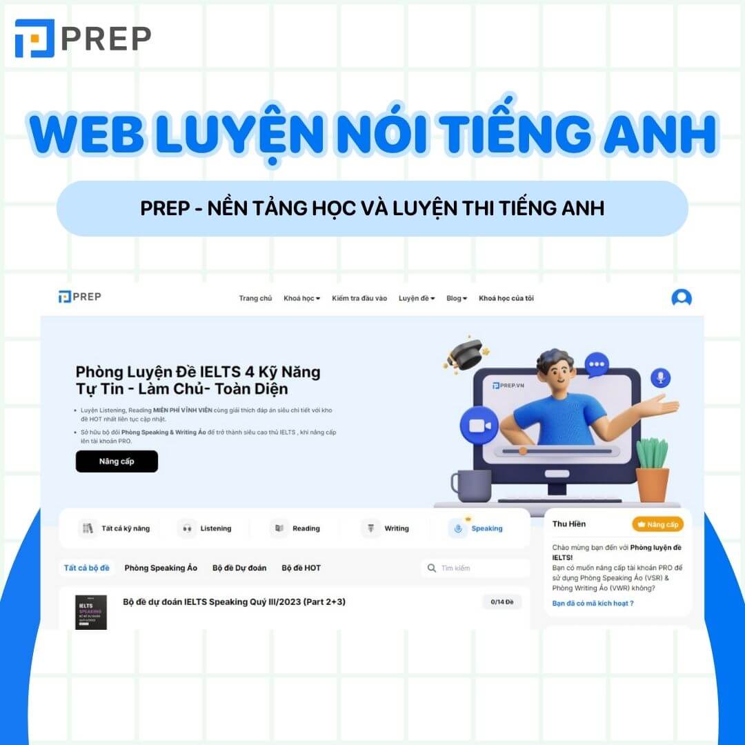 Prep - Web luyện nói tiếng Anh uy tín nhất