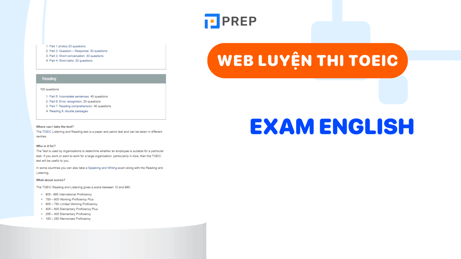 web luyện thi TOEIC