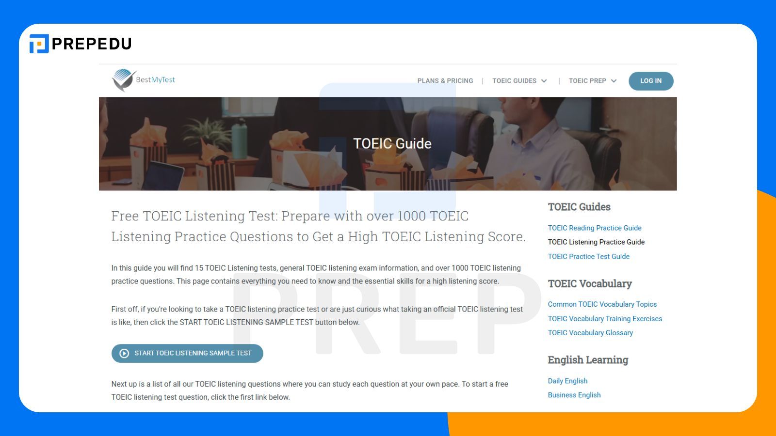 Website luyện đề TOEIC Listening miễn phí