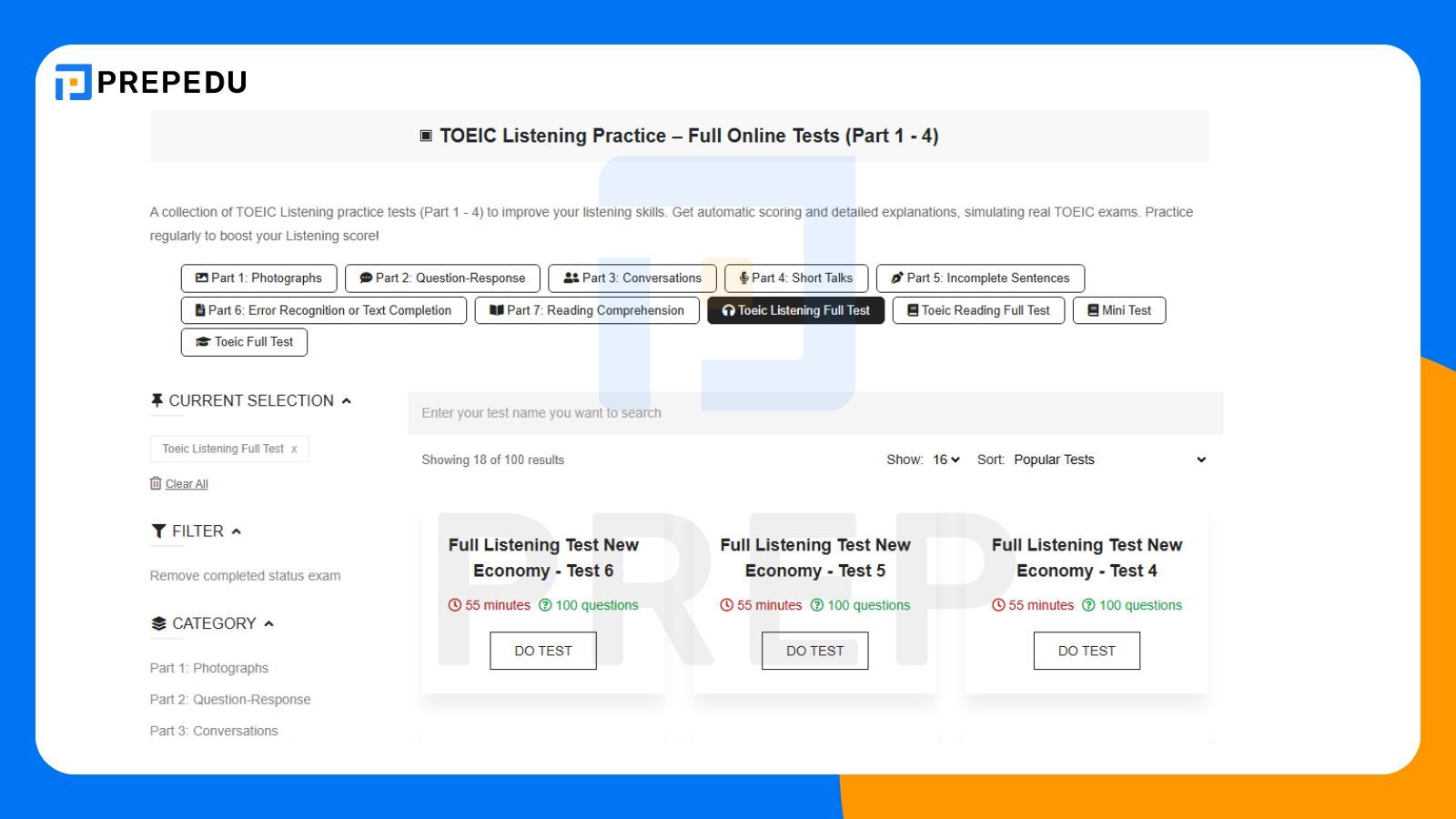 Website luyện đề TOEIC Listening miễn phí