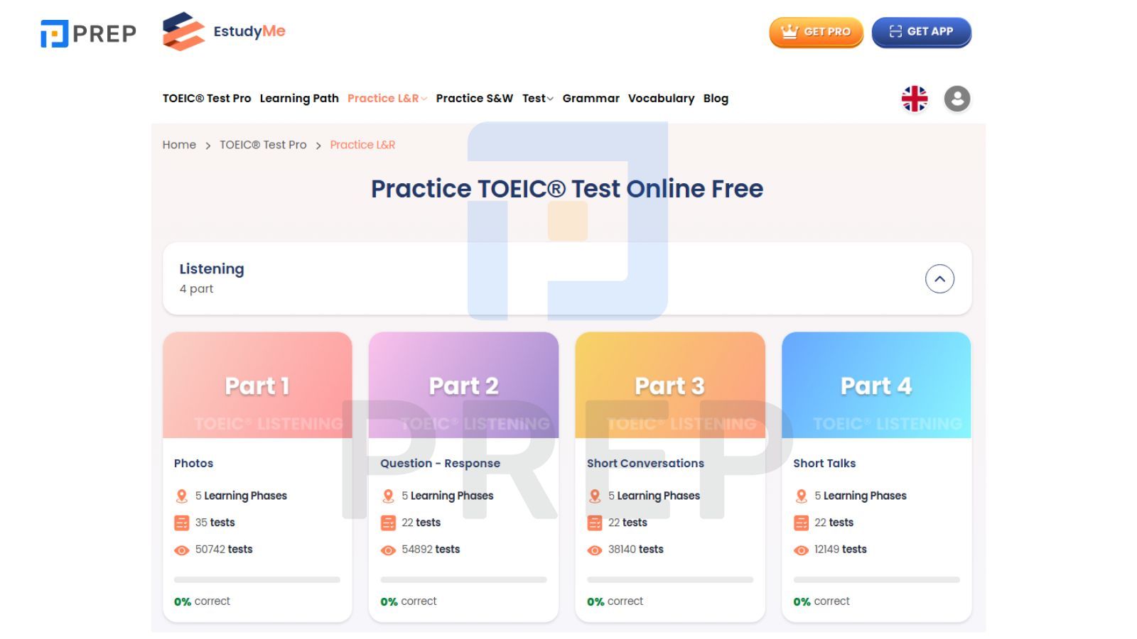 Website luyện đề TOEIC online miễn phí