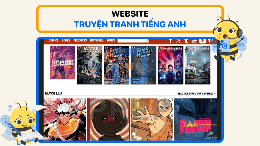 Bật mí 15 nguồn truyện tranh tiếng Anh PDF hữu ích nhất!