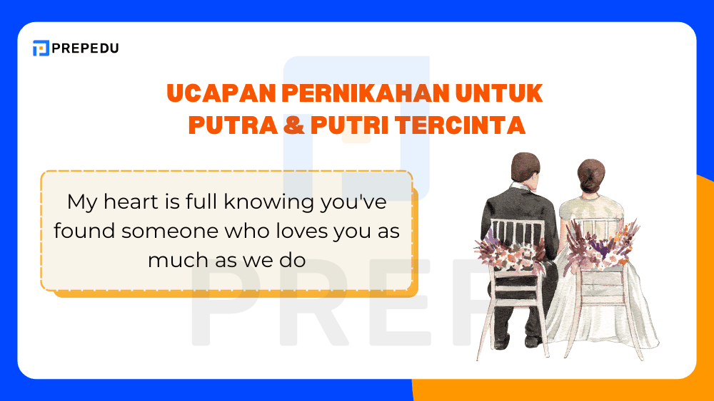 Ucapan Pernikahan untuk Putra dan Putri Tercinta