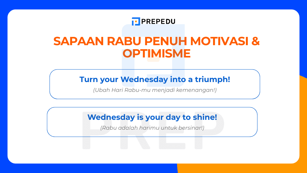 Selamat Hari Rabu Bahasa Inggris Penuh Motivasi