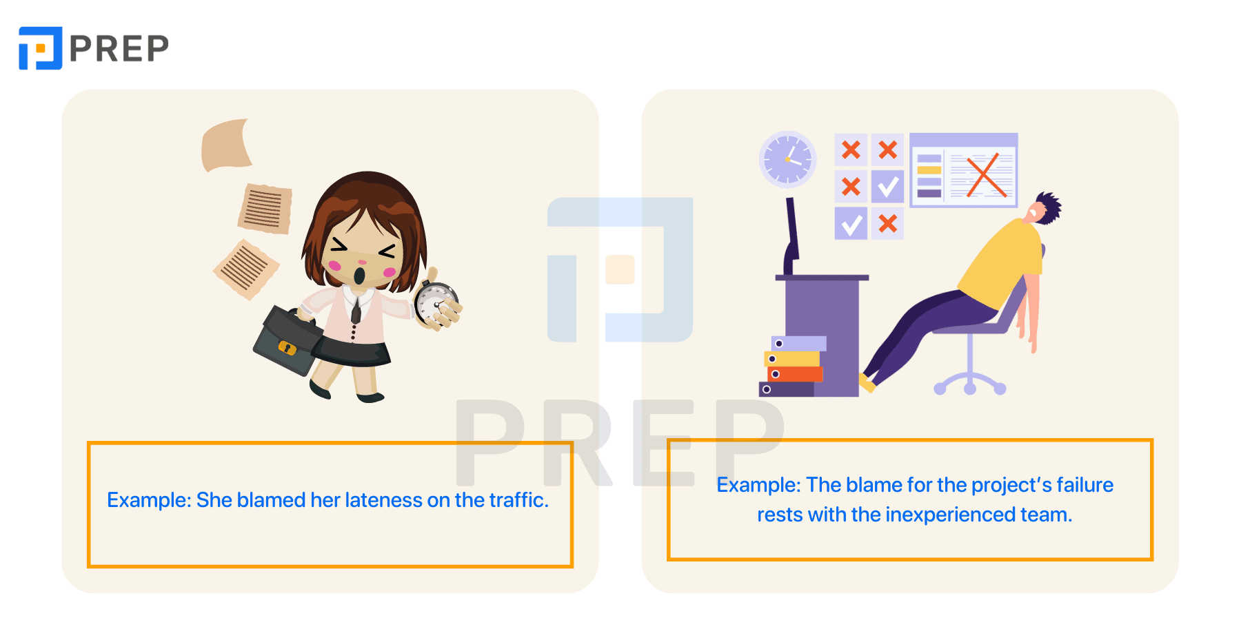 What is Blame in English?
