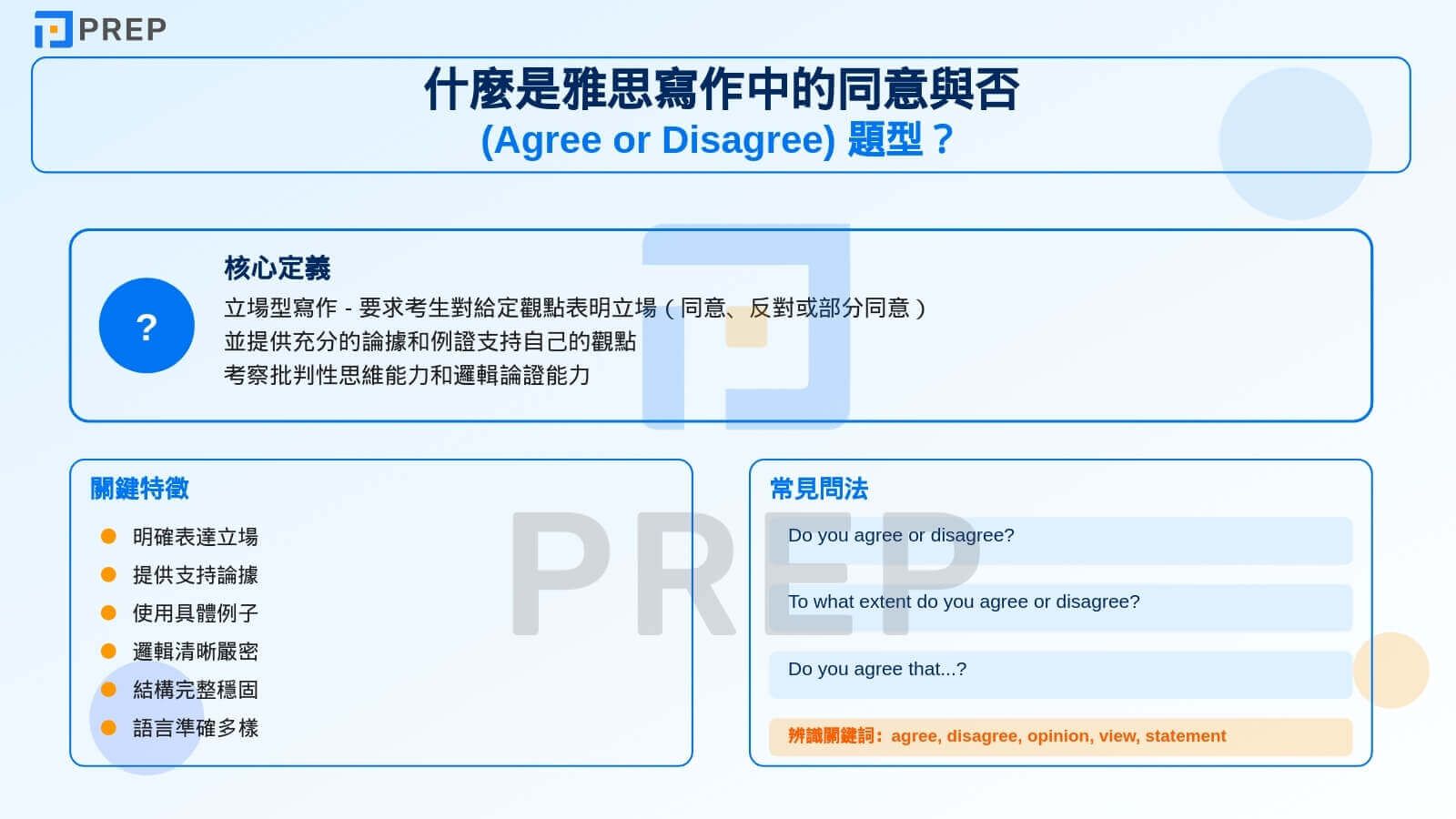 什麼是雅思寫作中的同意與否(Agree or Disagree) 題型?