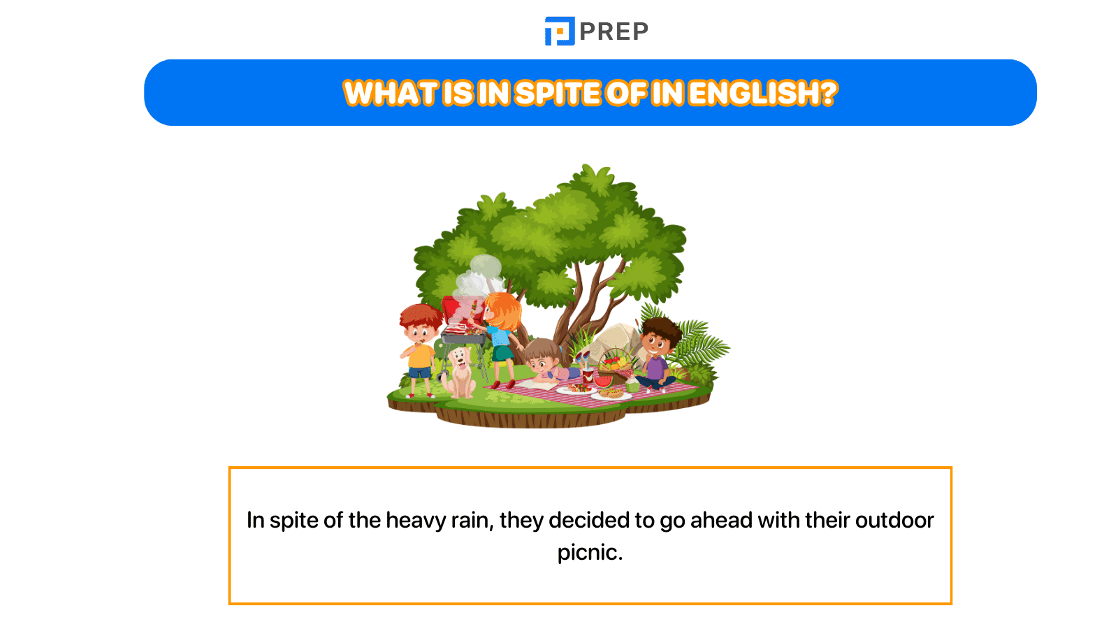  What is In spite of in English?