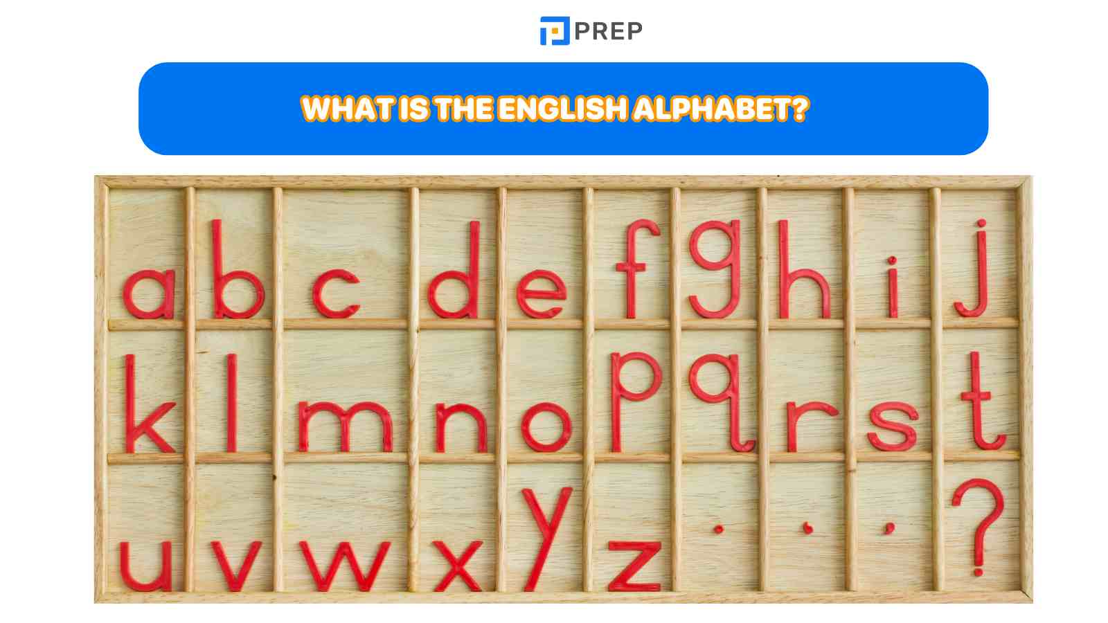 What is the English alphabet?