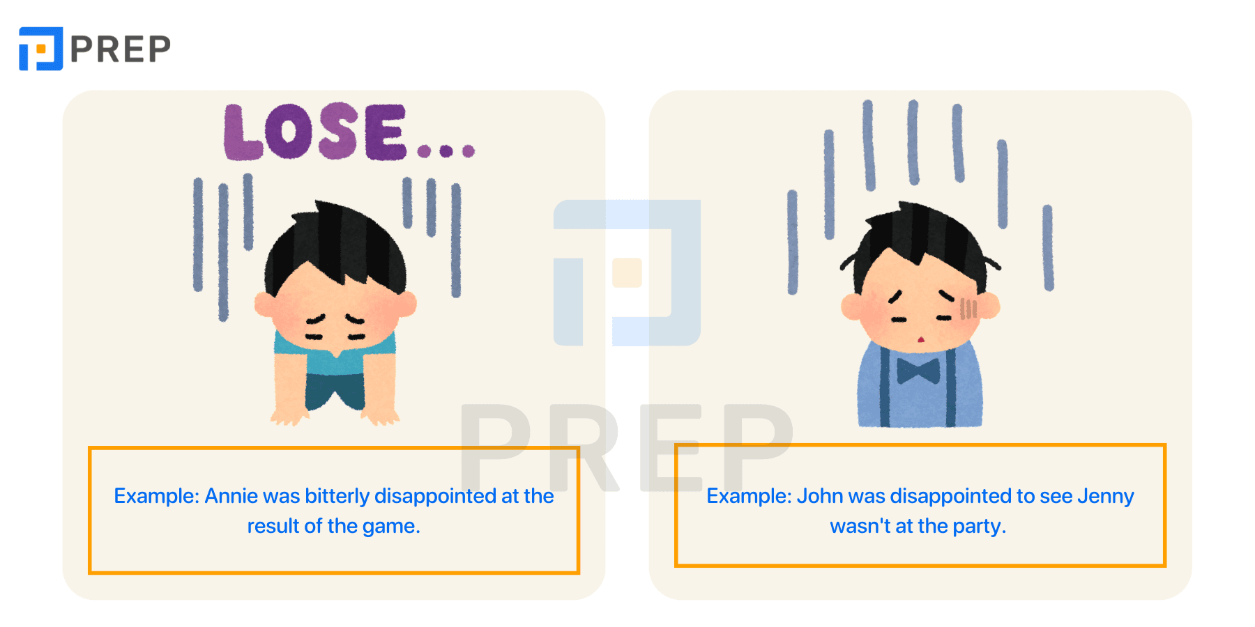 What prepositions can be used with Disappointed in English? 