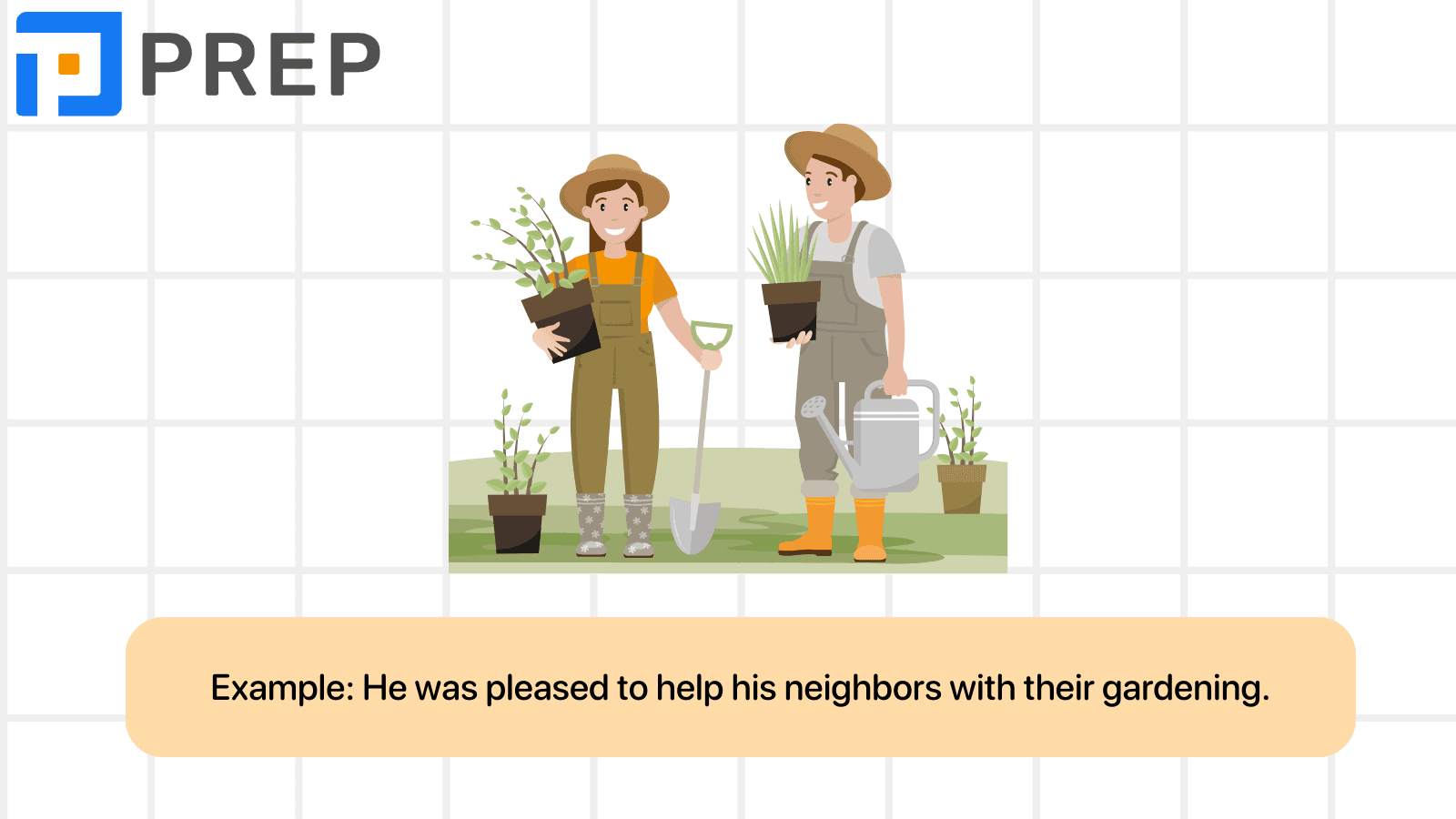 Which prepositions does “pleased” go with?