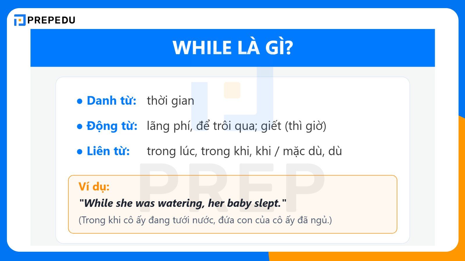 While trong tiếng Anh là gì?