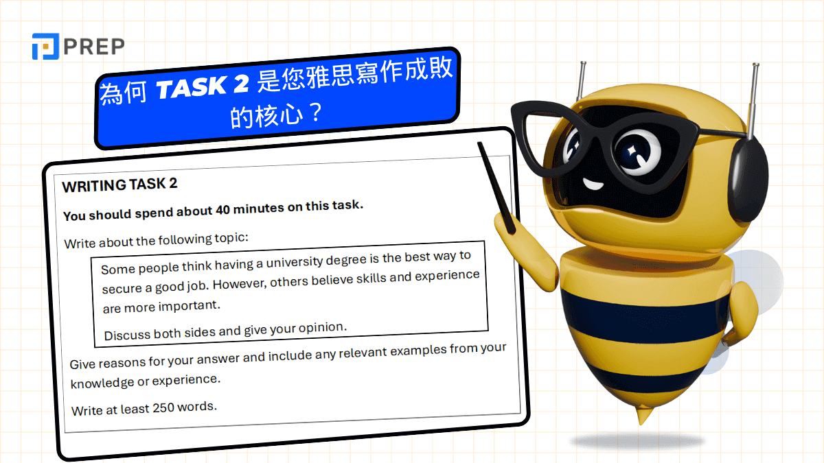 為何 Task 2 是您雅思寫作成敗的核心?