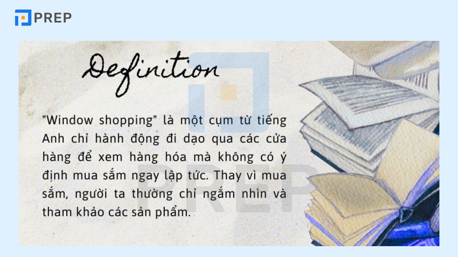 Window shopping là gì?