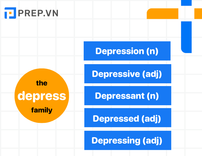Ví dụ về các từ thuộc cùng Word family