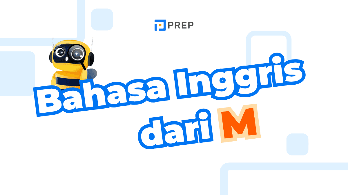 bahasa inggris dari m