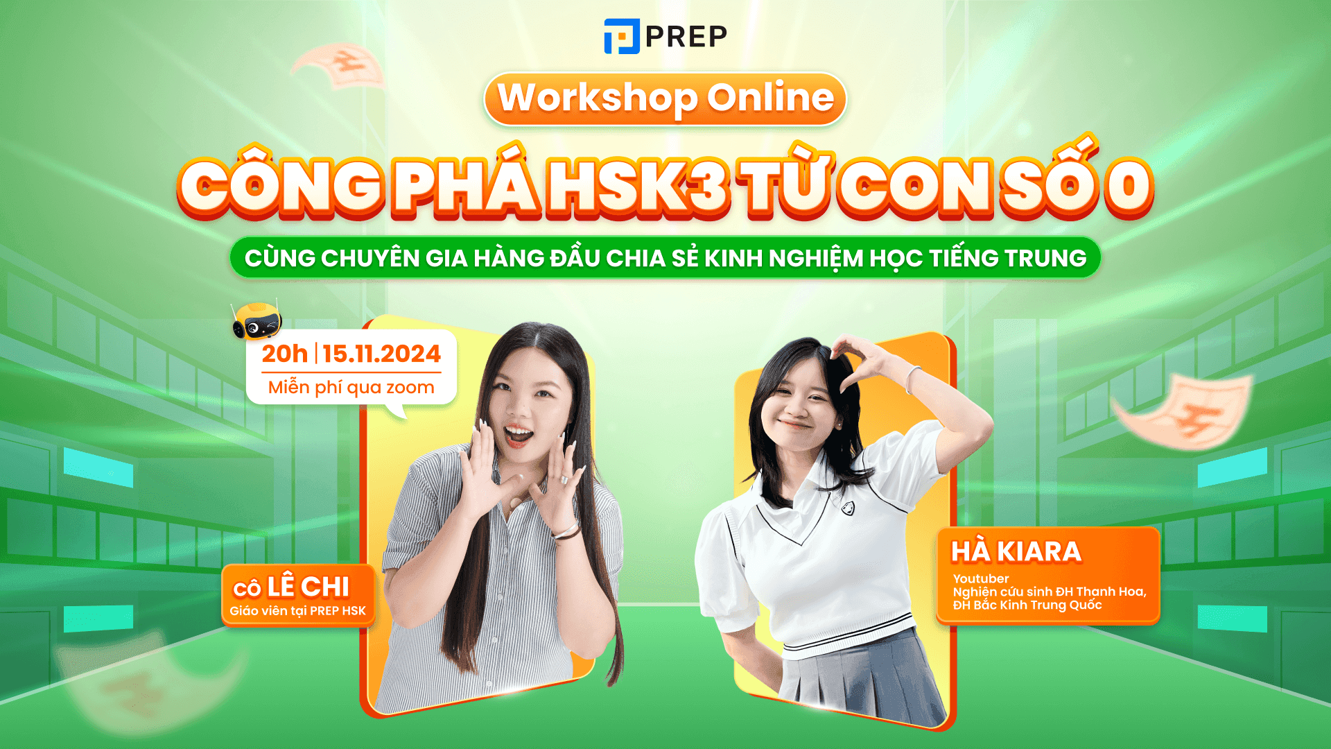 [PREP WORKSHOP HSK] "Công phá HSK3 từ con số 0"