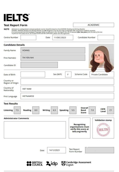 Conquering a 7.0 IELTS Score with the Strong Support of VSR - VWR